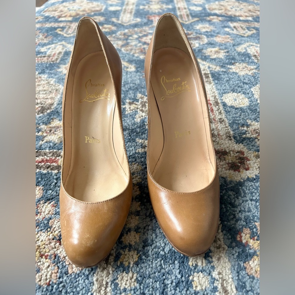 Christian Louboutin Brown Leather Heels